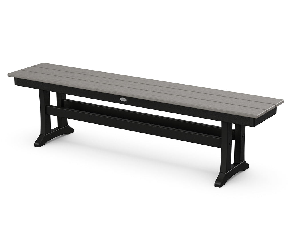 Farmhouse Trestle 65" Bench Retreat Home Furniture