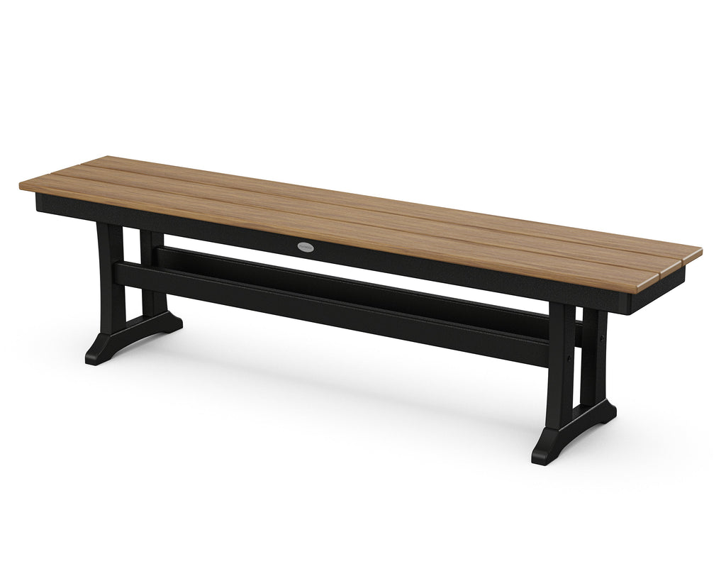 Farmhouse Trestle 65" Bench Retreat Home Furniture