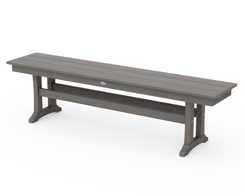 Farmhouse Trestle 65" Bench Retreat Home Furniture
