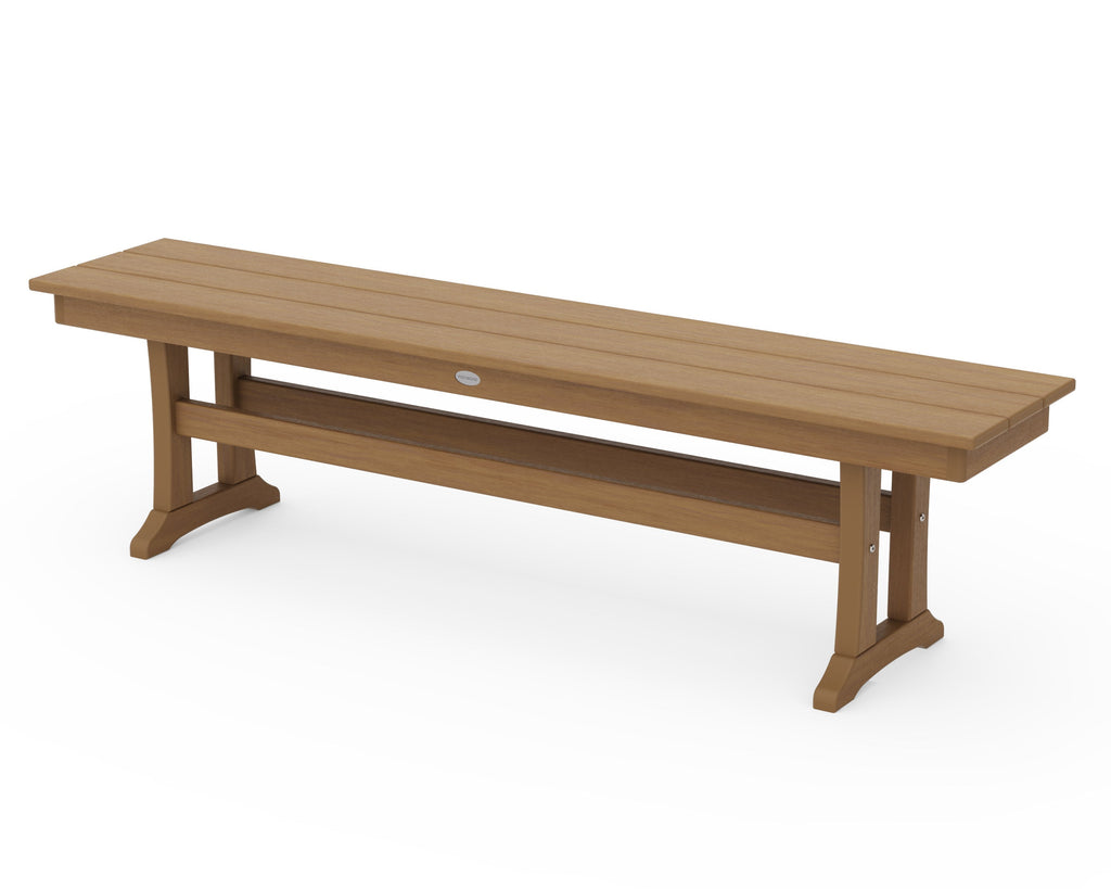 Farmhouse Trestle 65" Bench Retreat Home Furniture