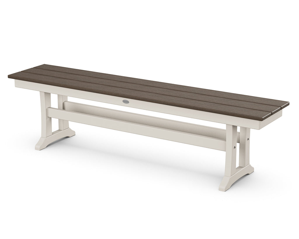 Farmhouse Trestle 65" Bench Retreat Home Furniture