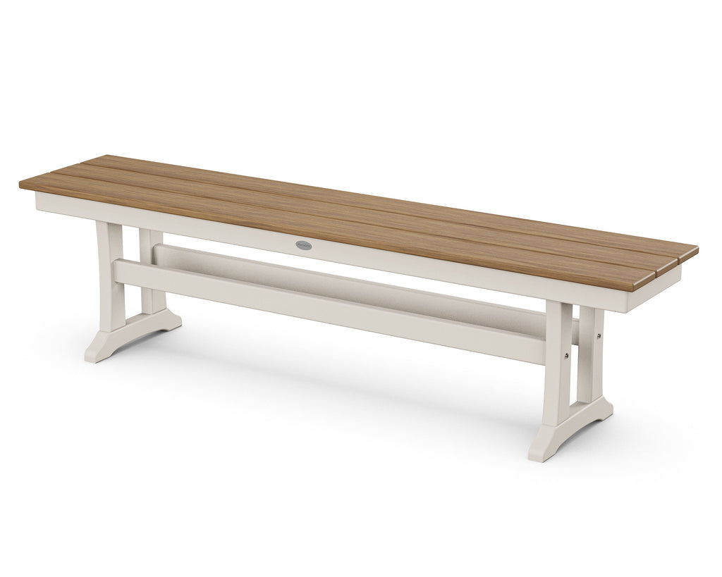 Farmhouse Trestle 65" Bench Retreat Home Furniture