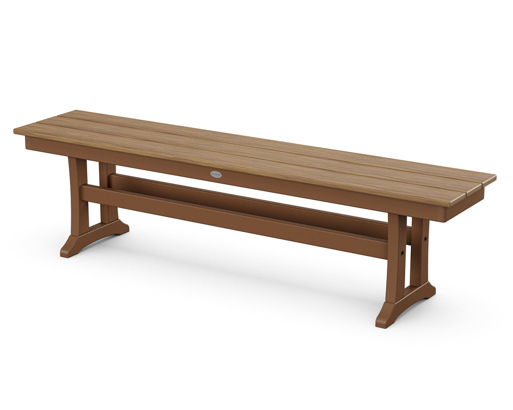 Farmhouse Trestle 65" Bench Retreat Home Furniture