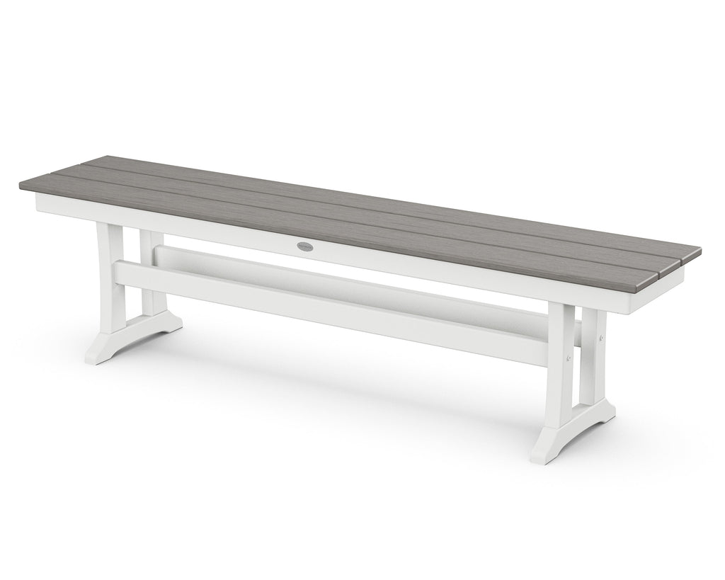 Farmhouse Trestle 65" Bench Retreat Home Furniture