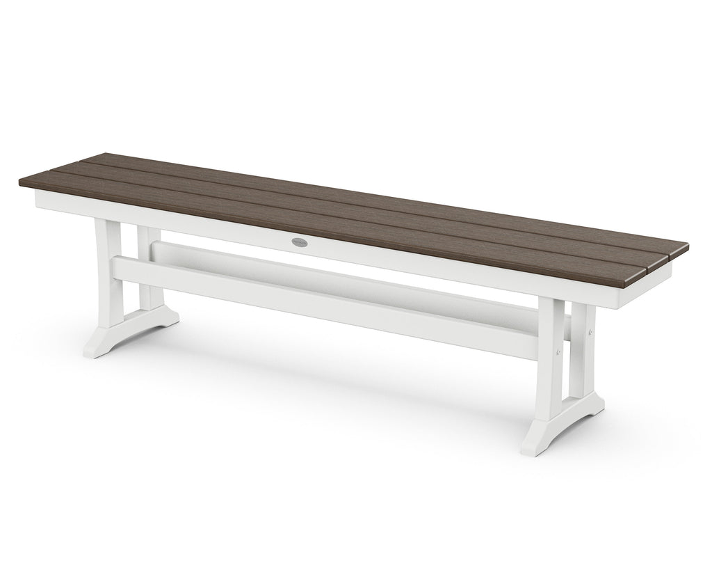 Farmhouse Trestle 65" Bench Retreat Home Furniture