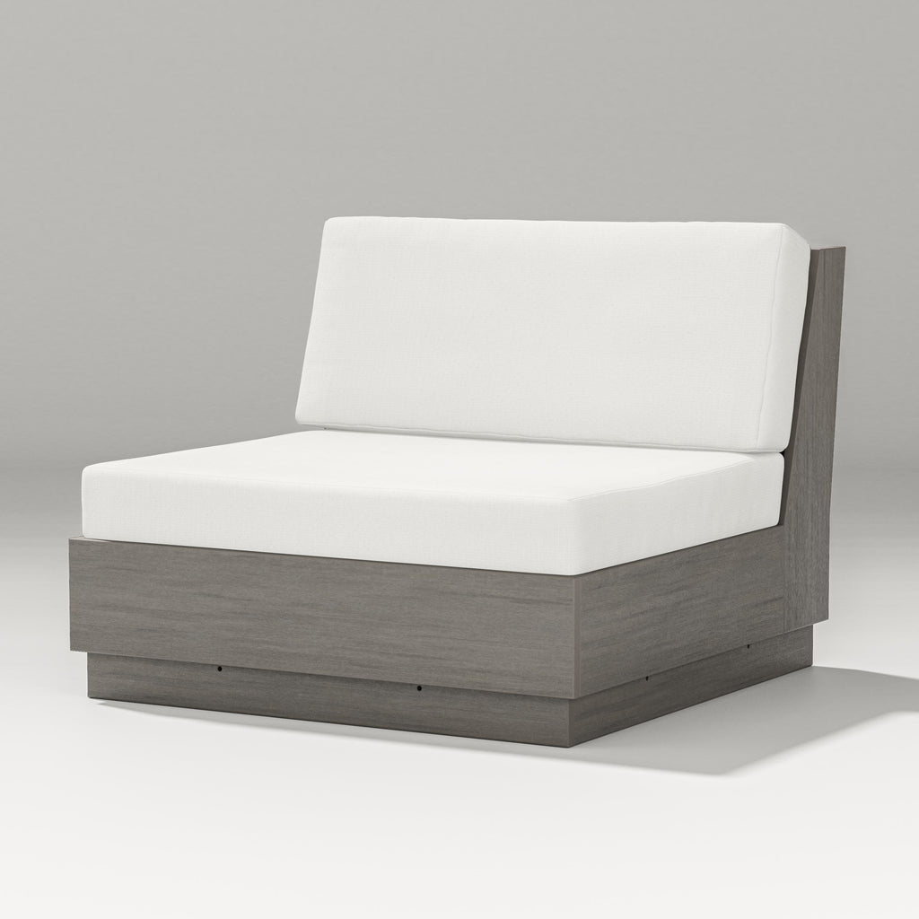 Elevate Modular Armless Chair | Natural Finish Retreat Home Furniture