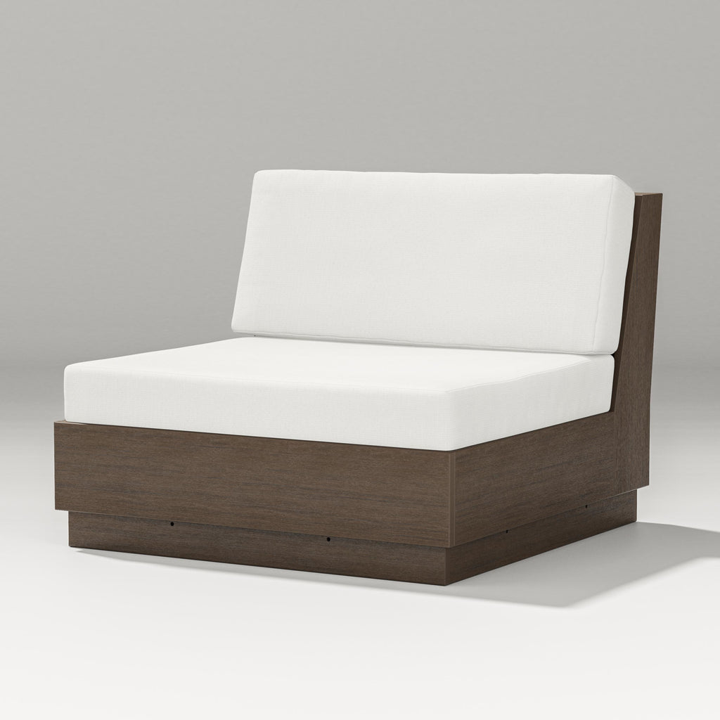 Elevate Modular Armless Chair | Natural Finish Retreat Home Furniture