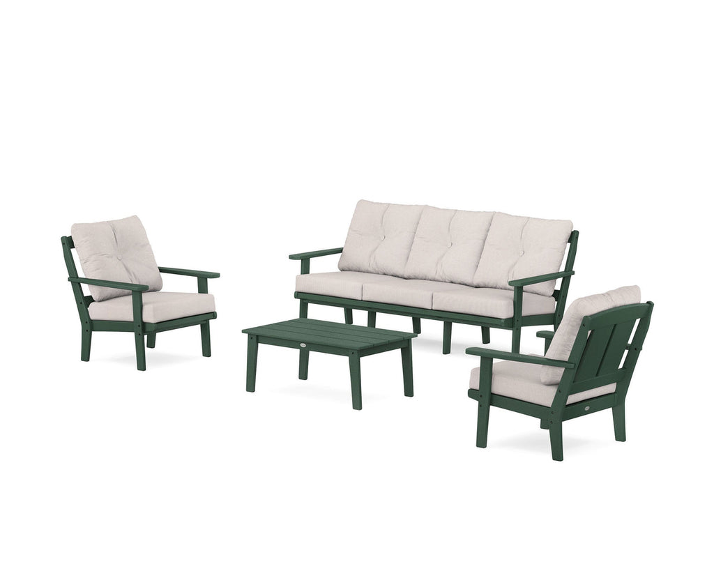 Mission 4-Piece Deep Seating Set with Sofa Retreat Home Furniture