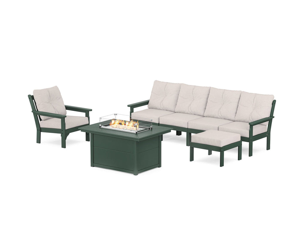 Vineyard Sectional Lounge and Fire Pit Set Retreat Home Furniture