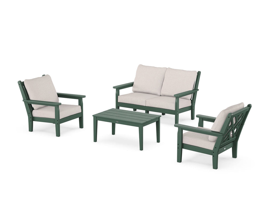 Chippendale 4-Piece Deep Seating Set with Loveseat Retreat Home Furniture