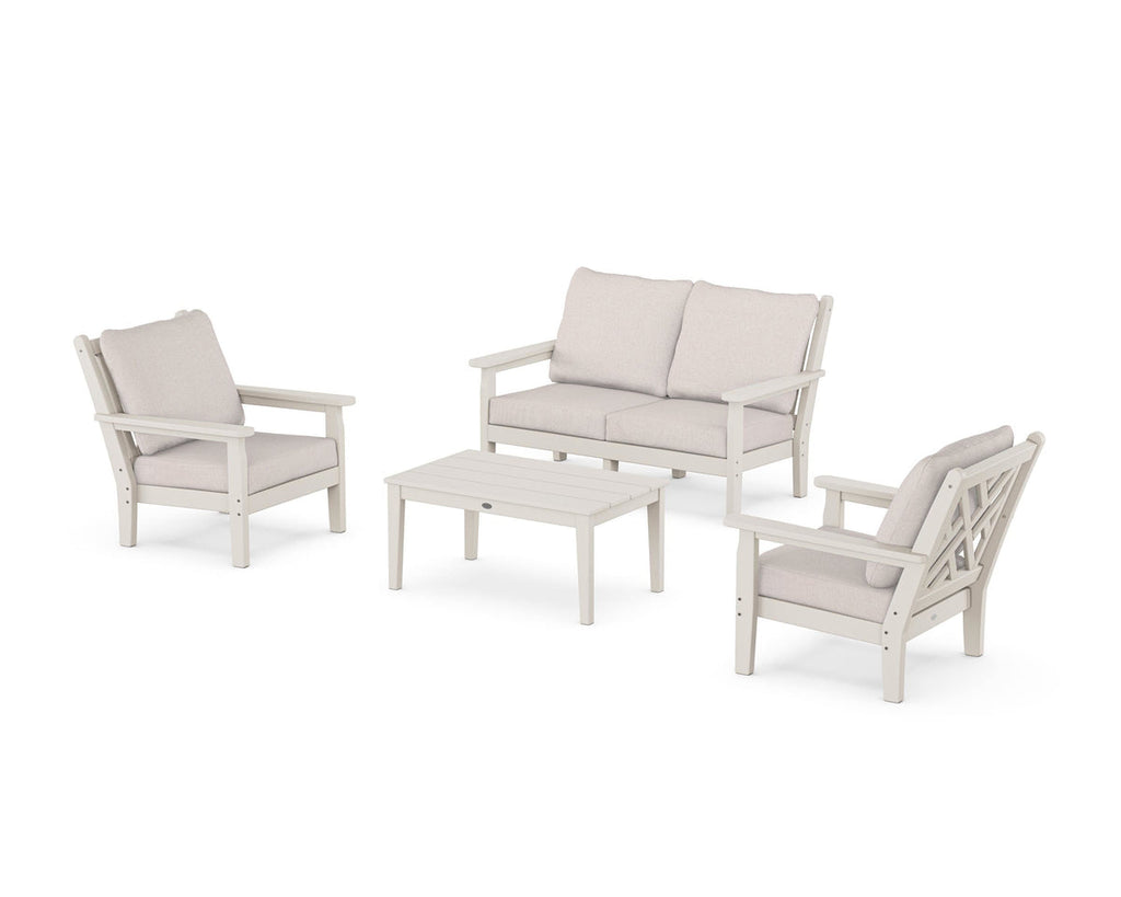 Chippendale 4-Piece Deep Seating Set with Loveseat Retreat Home Furniture