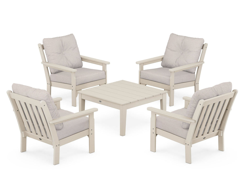 Vineyard 5-Piece Deep Seating Conversation Set Retreat Home Furniture