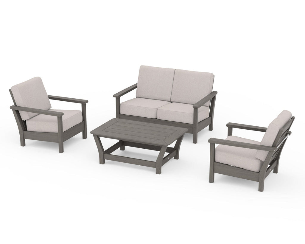 Harbour 4-Piece Deep Seating Set Retreat Home Furniture