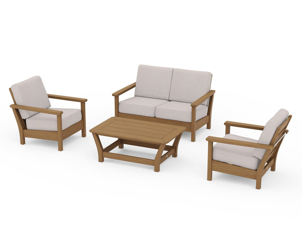 Harbour 4-Piece Deep Seating Set Retreat Home Furniture