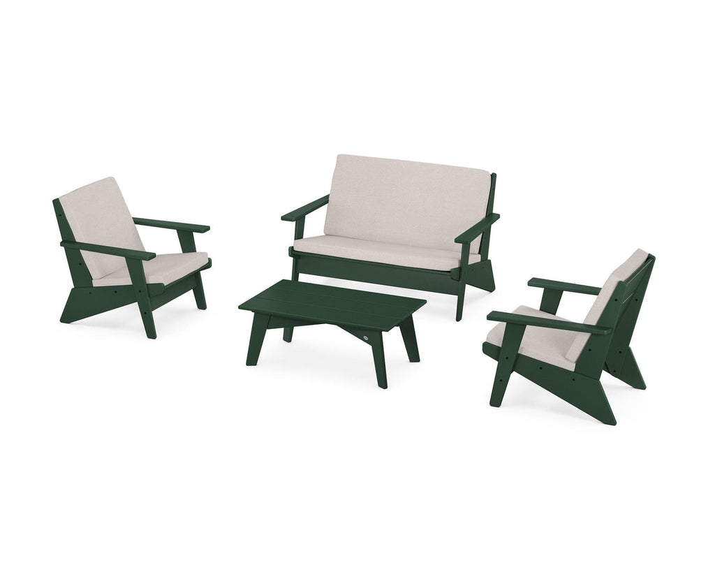 Riviera Modern Lounge 4-Piece Set Retreat Home Furniture