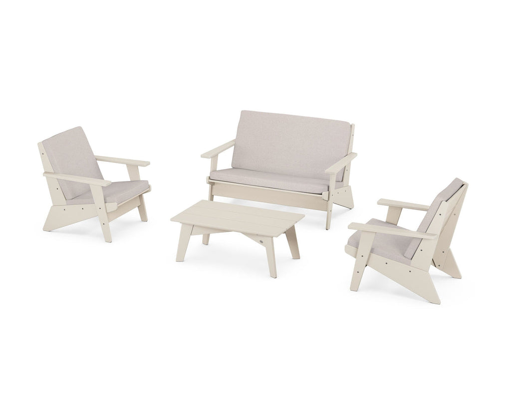 Riviera Modern Lounge 4-Piece Set Retreat Home Furniture