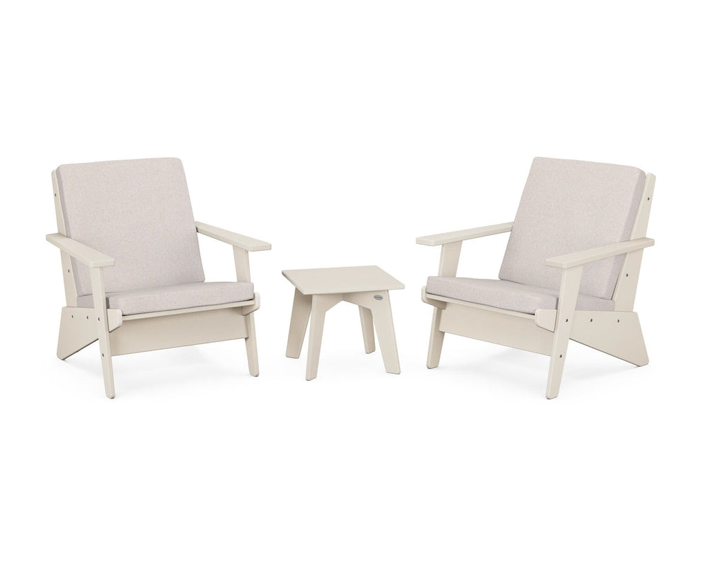 Riviera Modern Lounge 3-Piece Set Retreat Home Furniture