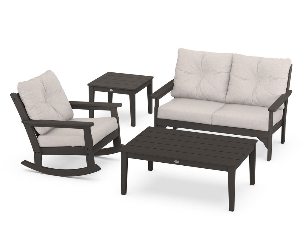 Vineyard 4-Piece Deep Seating Rocker Set Retreat Home Furniture