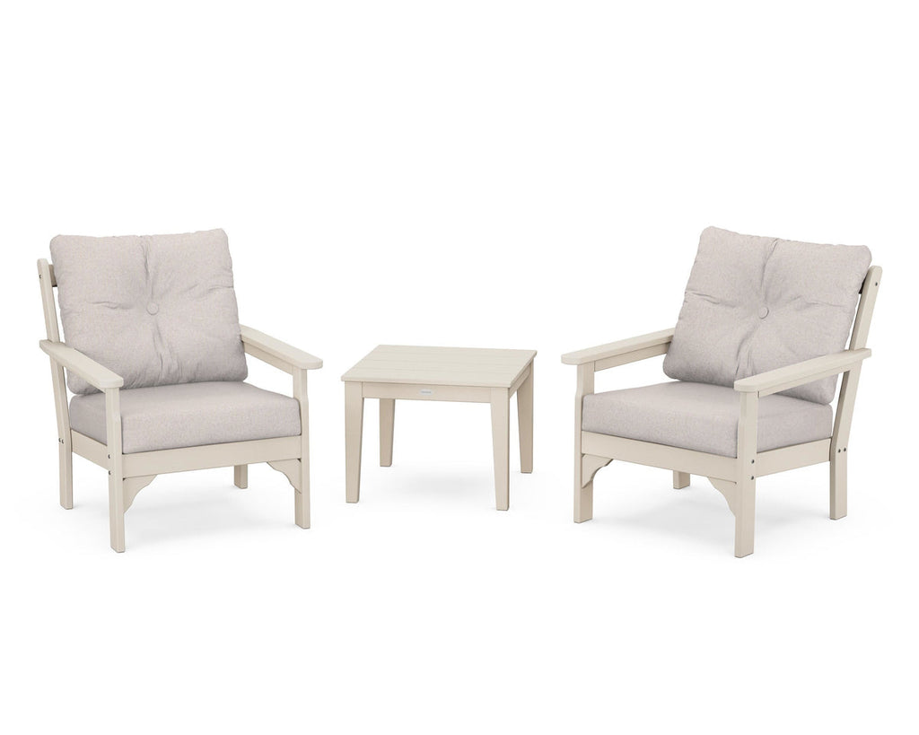 Vineyard 3-Piece Deep Seating Set Retreat Home Furniture