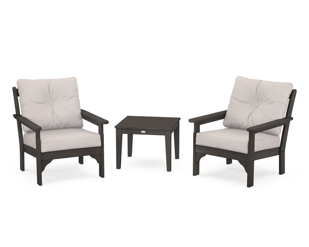 Vineyard 3-Piece Deep Seating Set Retreat Home Furniture