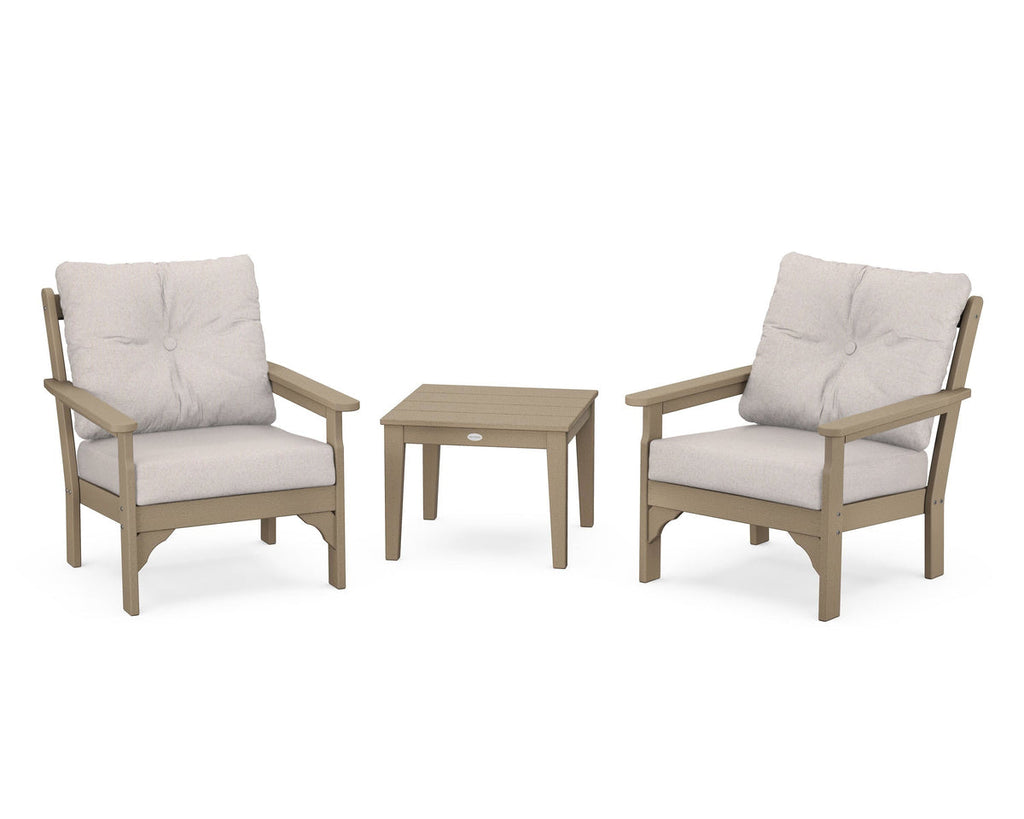 Vineyard 3-Piece Deep Seating Set Retreat Home Furniture