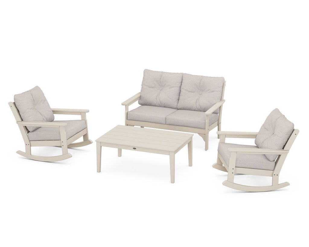 Vineyard 4-Piece Deep Seating Rocking Chair Set Retreat Home Furniture