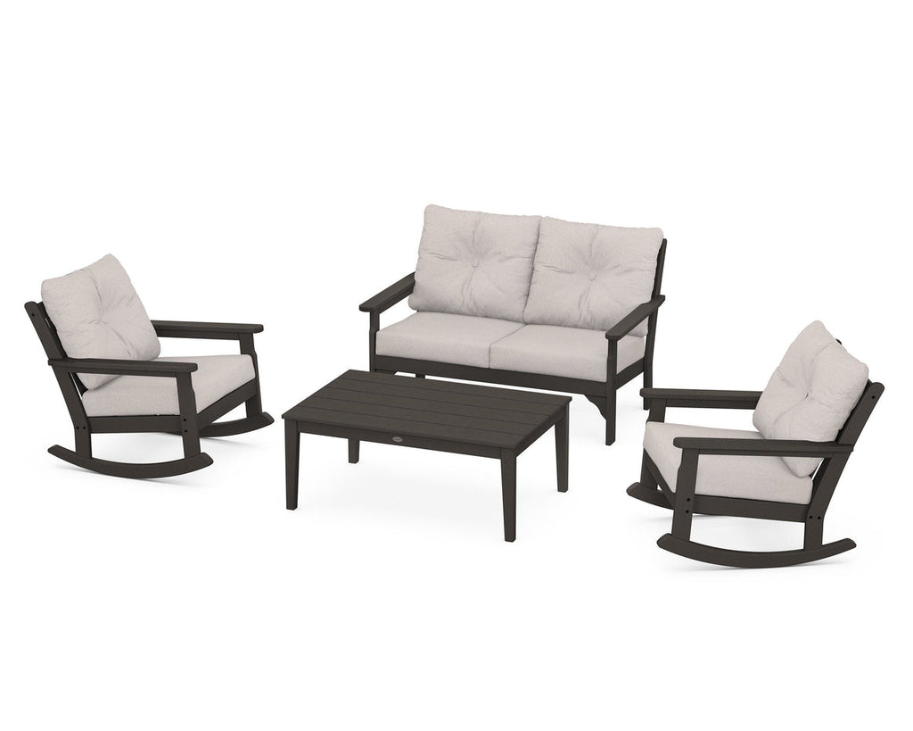 Vineyard 4-Piece Deep Seating Rocking Chair Set Retreat Home Furniture