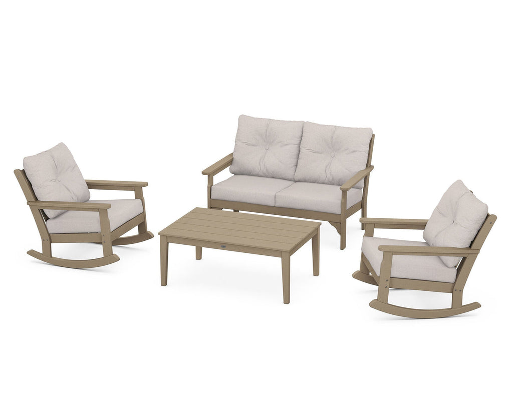 Vineyard 4-Piece Deep Seating Rocking Chair Set Retreat Home Furniture