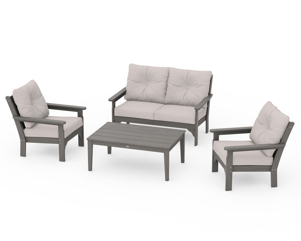 Vineyard 4-Piece Deep Seating Set Retreat Home Furniture