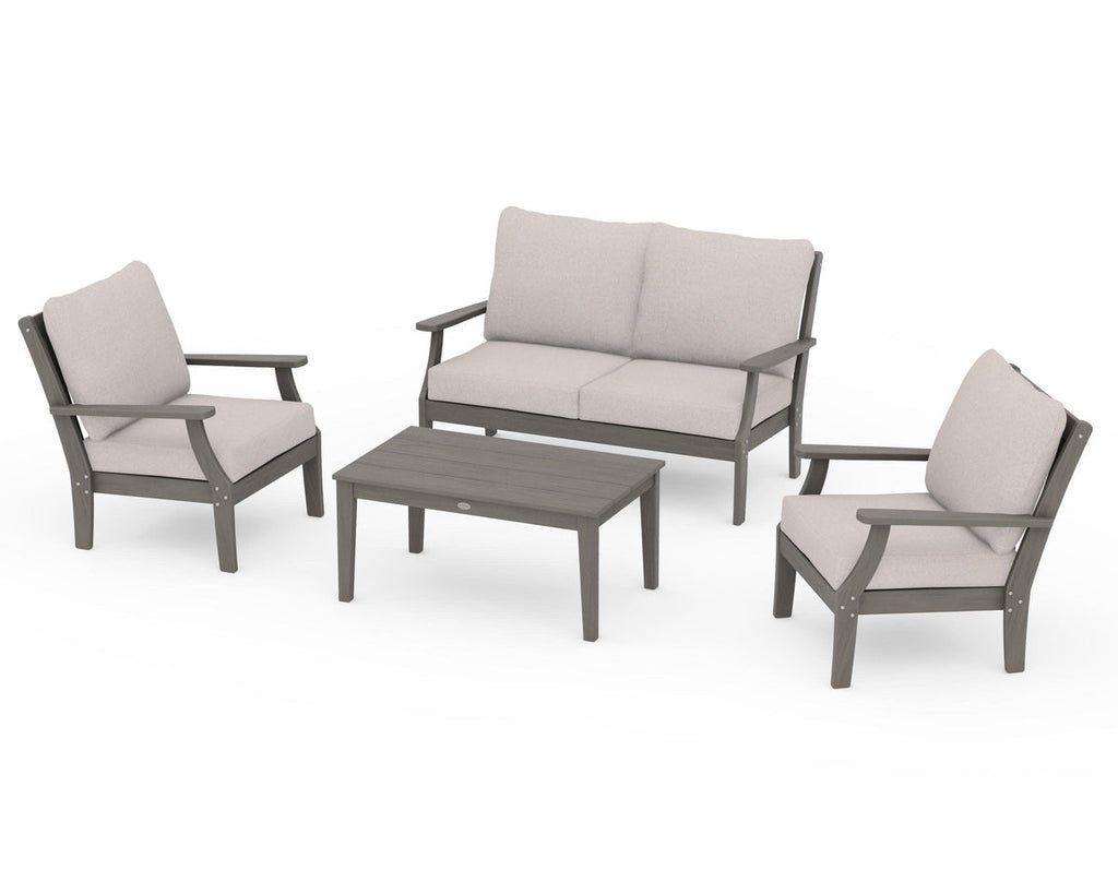 Braxton 4-Piece Deep Seating Chair Set Retreat Home Furniture