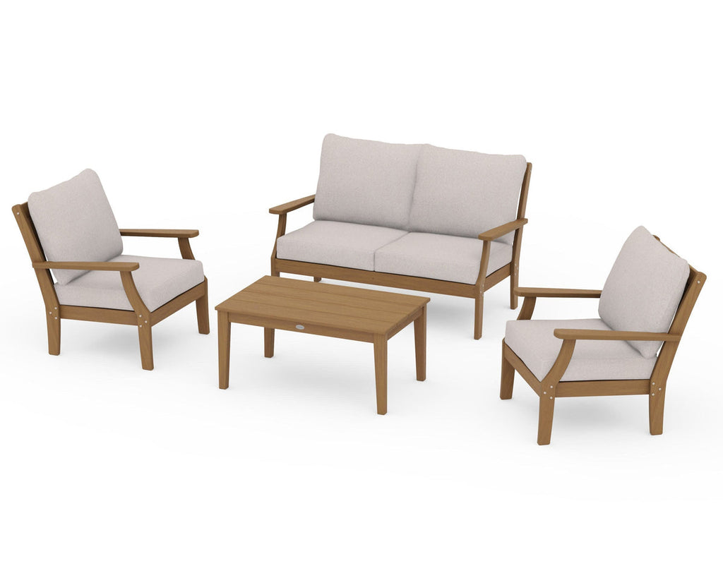 Braxton 4-Piece Deep Seating Chair Set Retreat Home Furniture