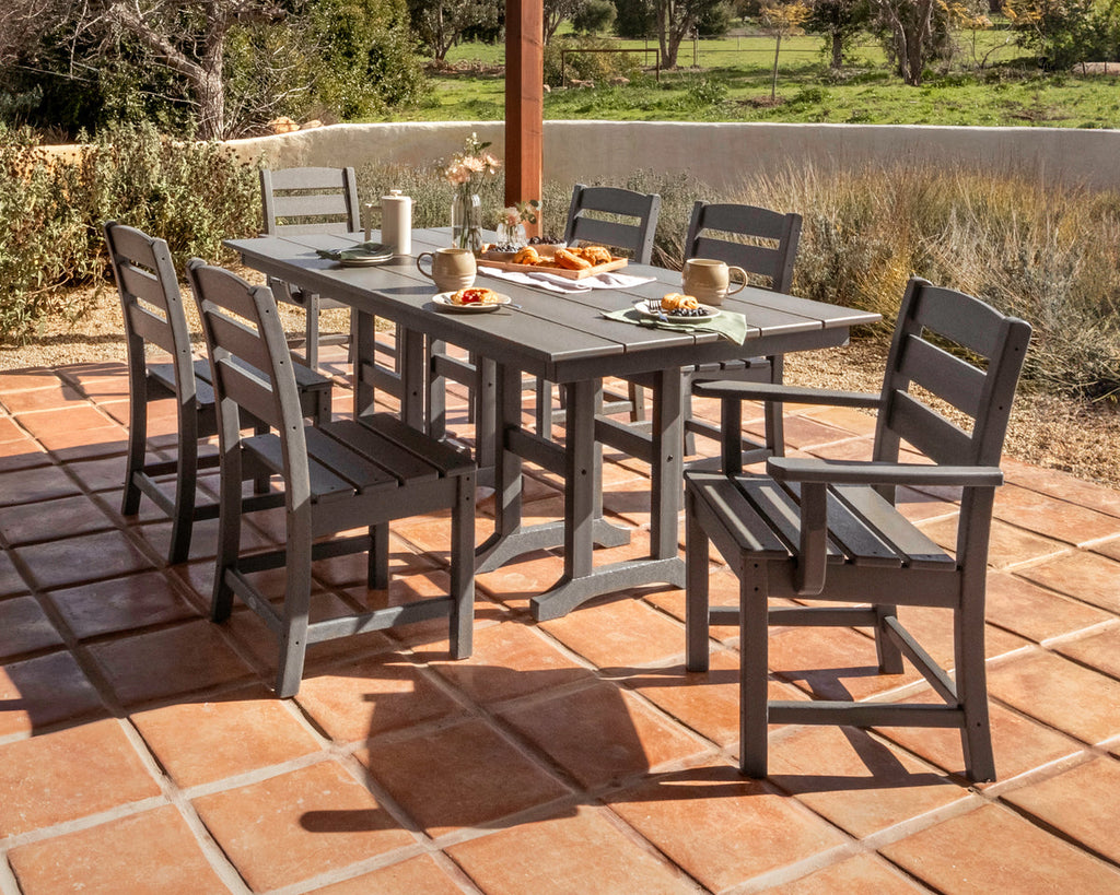 Lakeside 7-Piece Farmhouse Dining Set Retreat Home Furniture