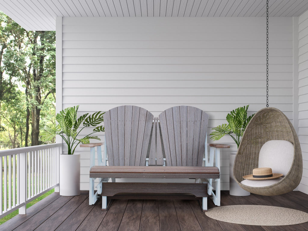 4' Adirondack Loveseat Glider Retreat Home Furniture