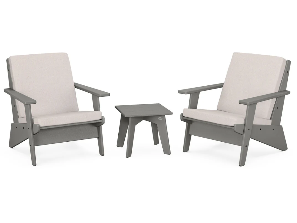 Riviera Modern Lounge 3-Piece Set Retreat Home Furniture
