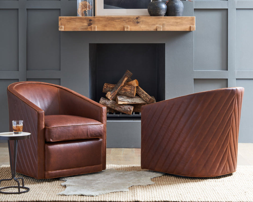 Racliff Swivel Chair - Lifestyle Photo