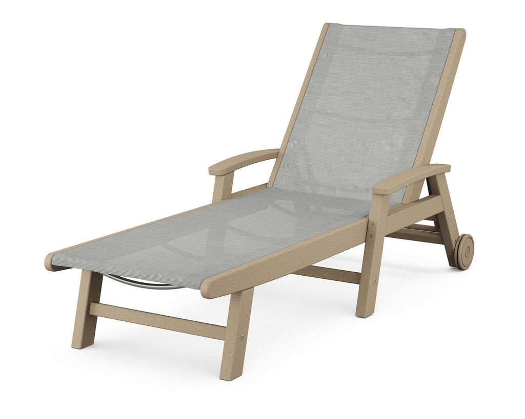 Coastal Chaise with Wheels Retreat Home Furniture