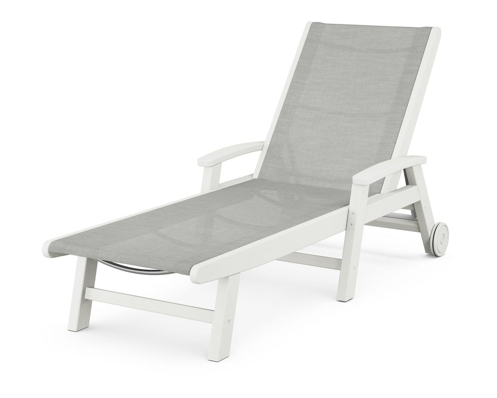 Coastal Chaise with Wheels Retreat Home Furniture