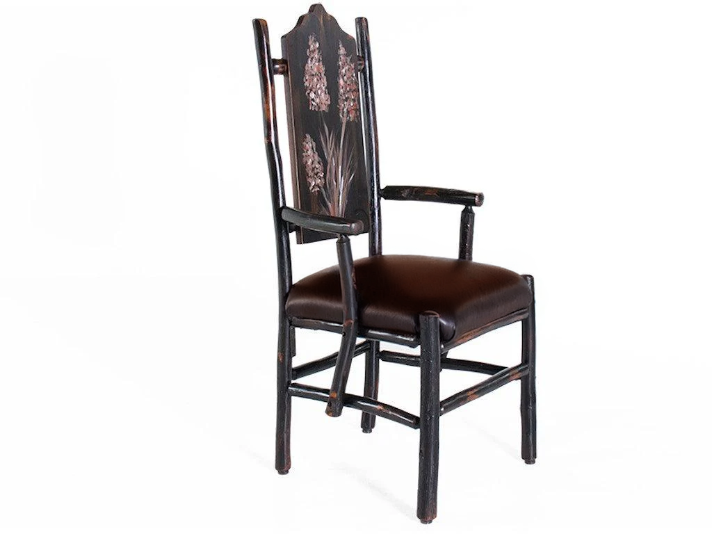 Painted Dining Arm Chair | Faux Leather Seat - Retreat Home Furniture