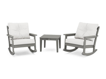 POLYWOOD Vineyard 3-Piece Deep Seating Rocker Set – Outdoor Furniture ...