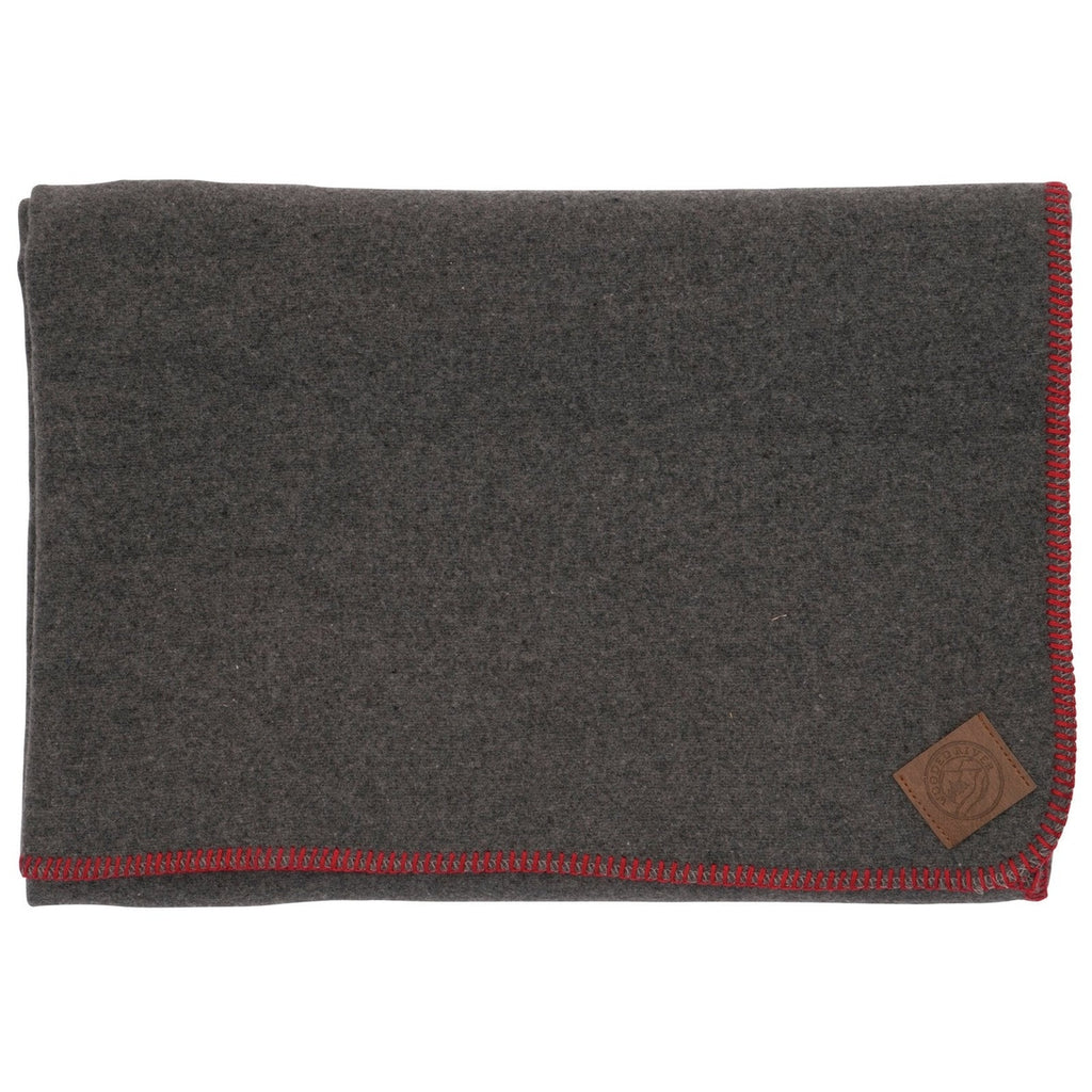 Solid Greystone Throw (Red)