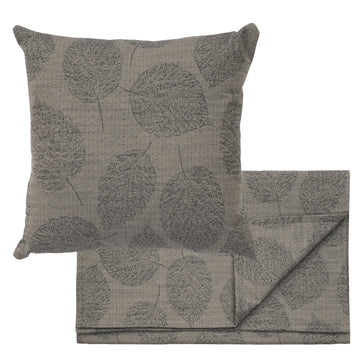 Linden Smoke Bed Scarf & Pillow Set by Wooded River