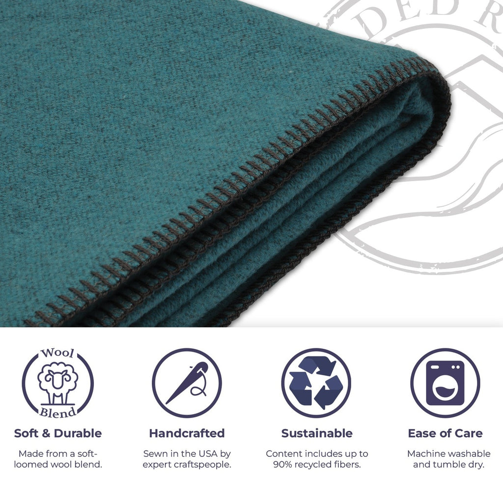Solid Turquoise Throw