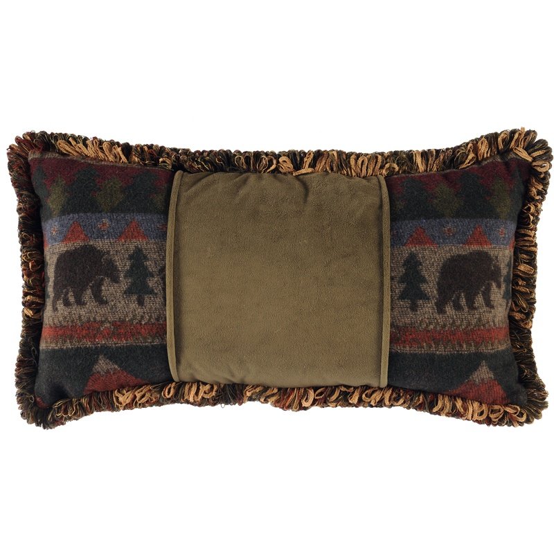 Cabin Bear Pillow - 14x26