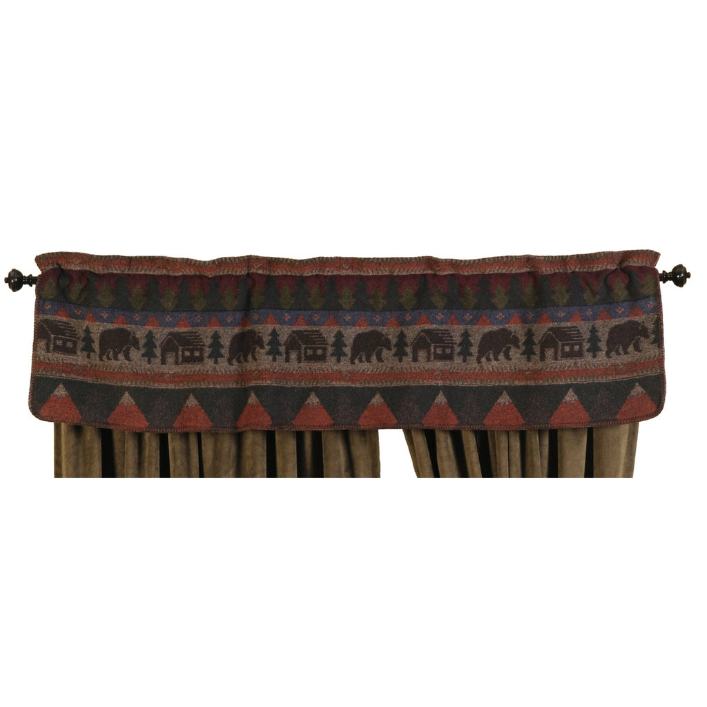 Cabin Bear Valance