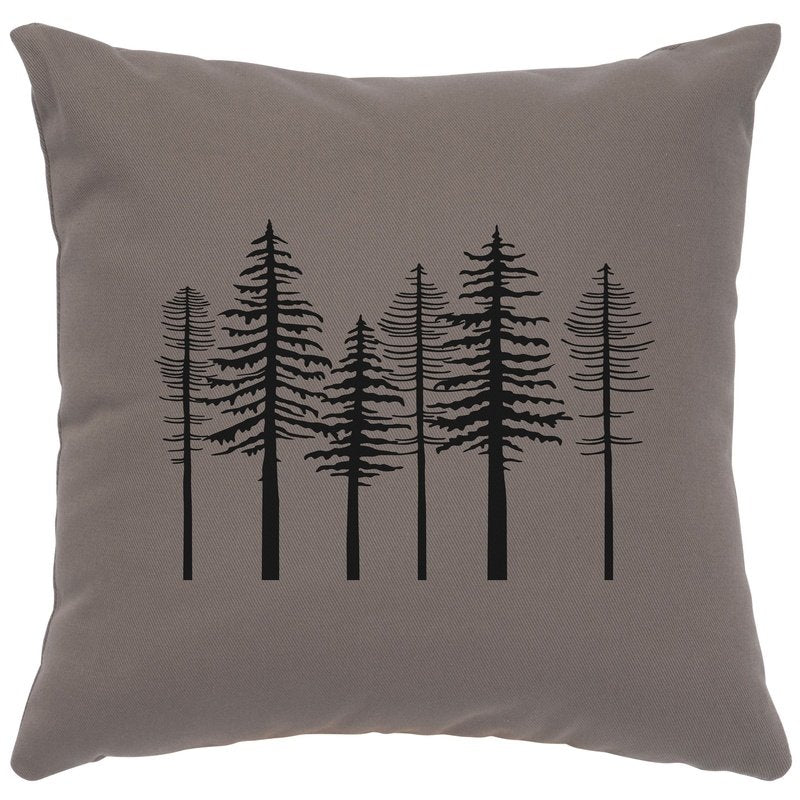 "Trees" Image Pillow - Cotton Chrome