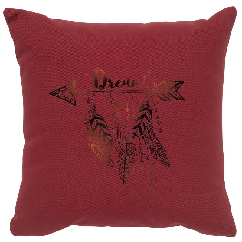 "Dream" Image Pillow - Cotton Brick