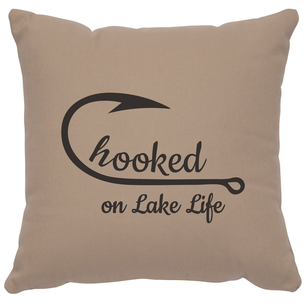 "Hooked" Image Pillow - Cotton Alabaster by Wooded River