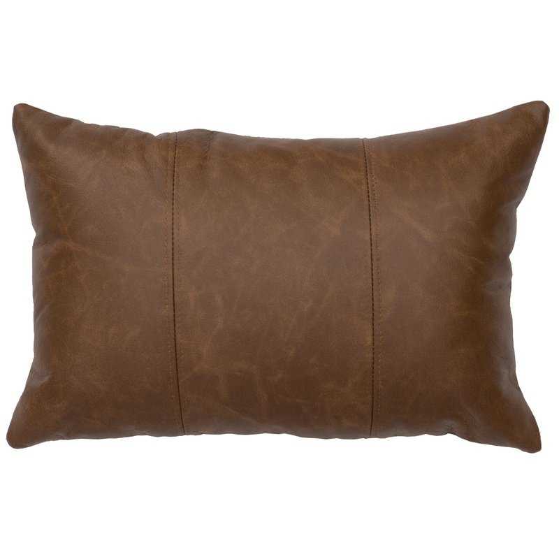 Butte Leather Pillow 12x18