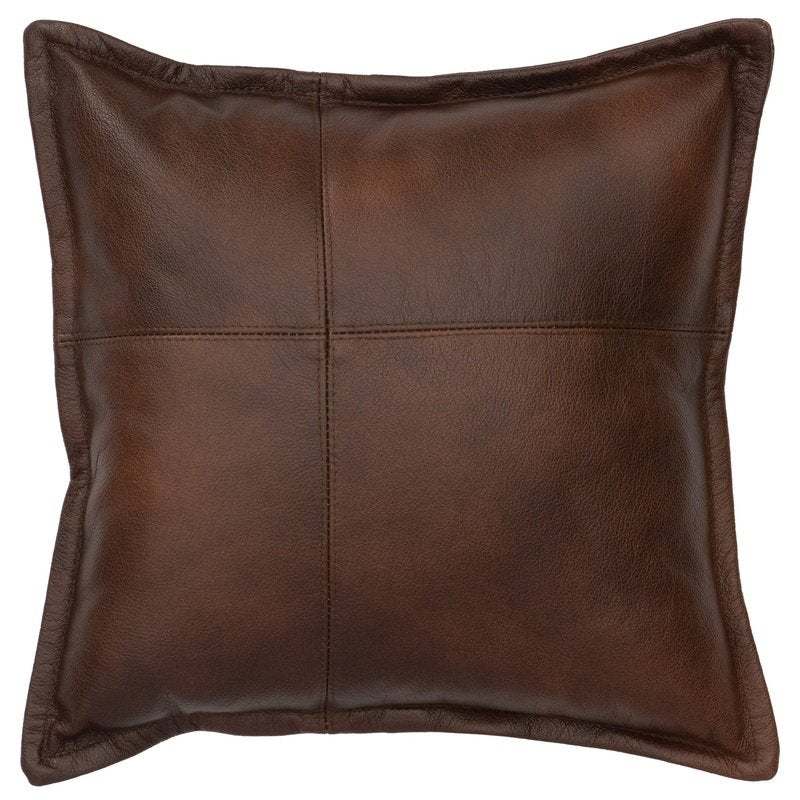 Harness Leather Pillow 16x16