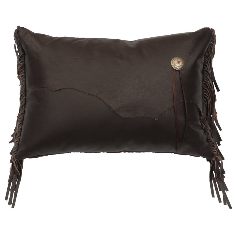 Mesa Leather Decorative Pillow 12x18